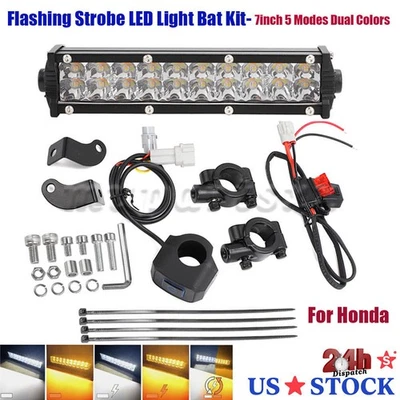 For Honda CRF110 Led Headlight Light Bar Lighting Kit 5 Models CRF125F CRF250F Foto 1 de 4