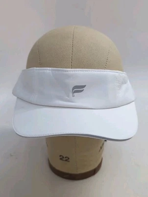 Fabletics The Fundamental Visor Activewear Sweat Wicking Hat Classic White - Image 1 of 4