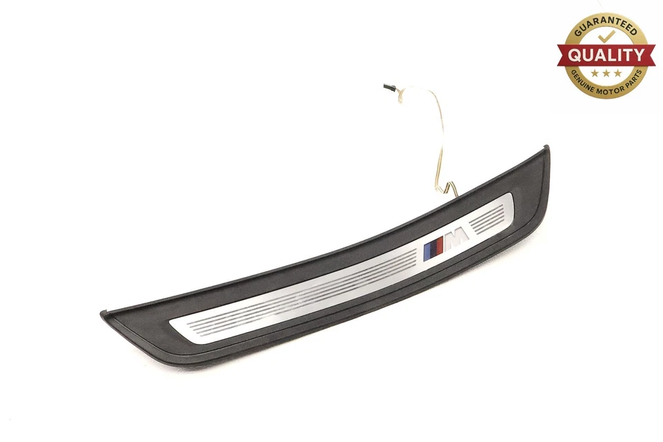 BMW 540i G30 2017-2023 puerta del pasajero derecho umbral placa de desgaste moldura OEM Foto 1 de 4