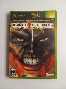 Tao Feng: Fist of the Lotus (Microsoft Xbox, 2003) Complete with Manual - Picture 1 of 3