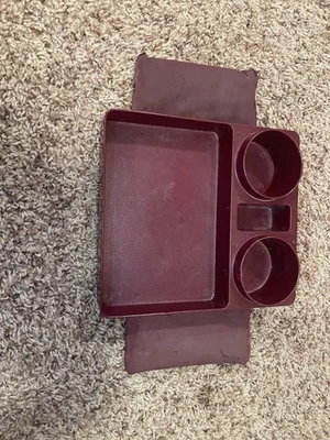 Vintage Car Hump Plastic Drink Holder Tray, Floor Console Cup Weighted Bags - Image 1 of 4