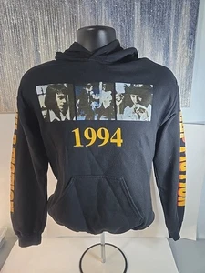 Roxx Kurt Cobain John Lennon Hoodie Black Full Zip Unisex Small Concert Music - Picture 1 of 6
