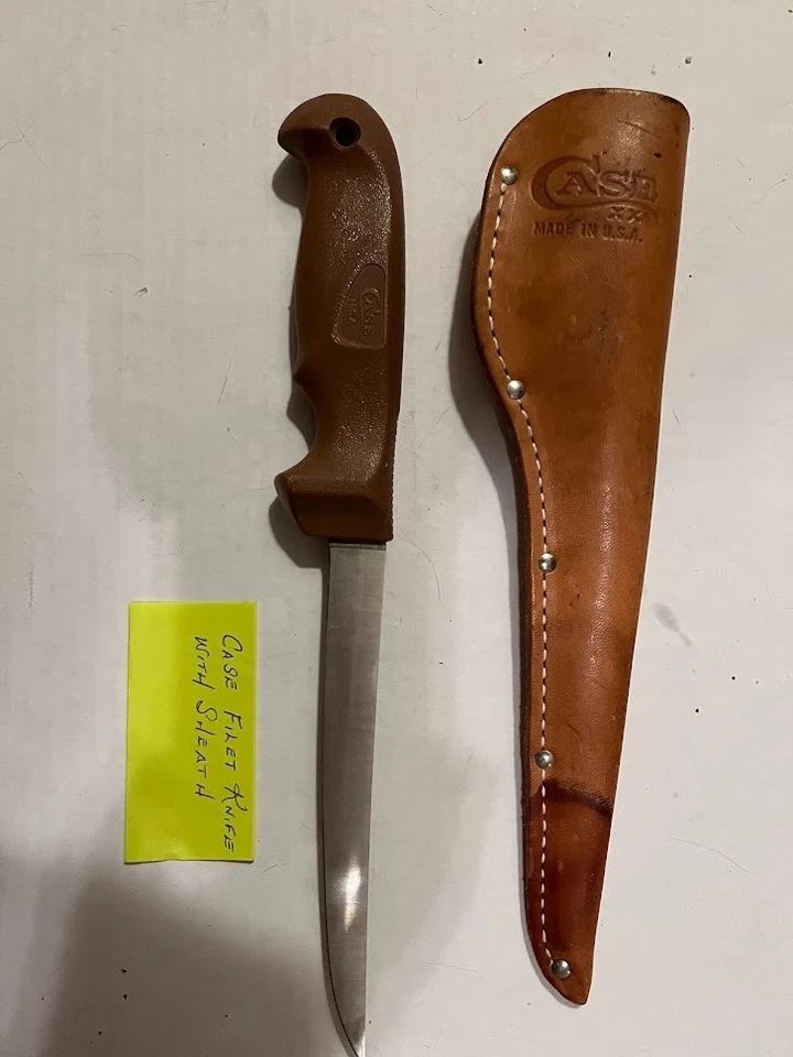 Cuchillo para filete Case USA con funda de cuero muy bonita Foto 1 de 1