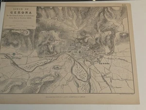 AUTHENTIC ANTIQUE STEEL PLATE ENGRAVING-1809 War Map French - Picture 1 of 10