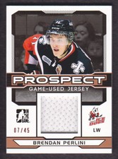 2014-15 ITG Draft Prospects Hockey Jersey Bronze #PGU-5 Brendan Perlini 07/45