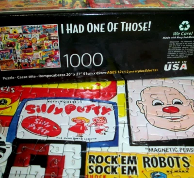 Rompecabezas 1000 Piezas Juguetes De Colección Tuve 1 De Esos Divertidos Collage de Arte Completo Foto 1 de 4
