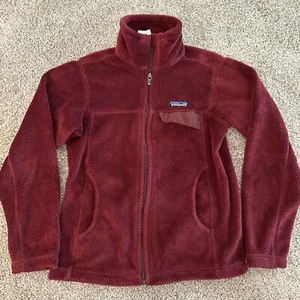 Patagonia Burgundy Outdoor Wander Fleece Jacke Gr. XS - Bild 1 von 12