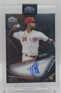 2021 Topps Chrome Black  Auto Jose Garcia #CBA-JGA Rookie Auto RC #3/25 - Picture 1 of 1