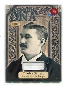 2024 Autógrafos Históricos PRIME DNA Charles Guiteau RELIQUIA DE PELO ASESINO 5/18 - Imagen 1 de 2
