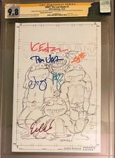 Last Ronin #1 Roiland Sketch Variant CGC SS 9.8 SIGNED x6 Pencil C TMNT Lim 100