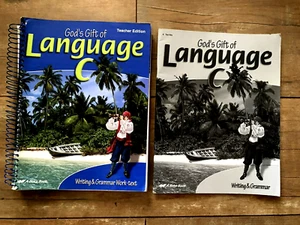 A Beka God's Gift of Language C Writing & Grammar Work-Text Grade 6 Teacher Ed. - Picture 1 of 2