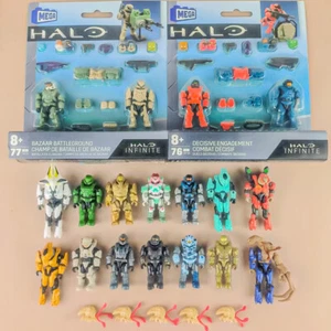 Lot of Set Halo Mega Construx Bloks Unsc Elite Spartan Flood Marine Master Cheif - Picture 1 of 1