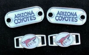 2 ~ Dijes Arizona Coyotes NHL Paracord Ovalados o Mini Perro Etiqueta Zapatos Dijes - Imagen 1 de 3