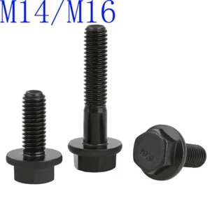 M14 M16 - 2 High Tensile Grade 10.9 Hex Head Flange Screws Frame Hex Head Bolts - Picture 1 of 4