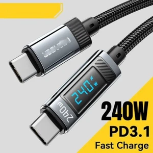 240W USB Type C To USB C Cable 100W PD 3.1 Fast Charging Charger Cable Wire 2M - Picture 1 of 8