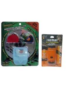 Primos Mouth Elk Calls "Mastering the Art" 3 Pack + Call Case Plus Face Paint - Picture 1 of 4