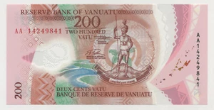 Vanuatu 200 Vatu 2014 Pick 12 UNC Uncirculated Banknote - Picture 1 of 2