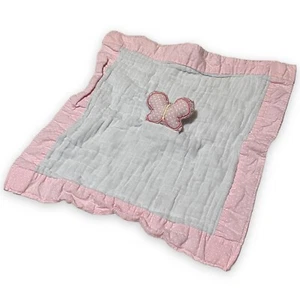 Manta de seguridad Mami Baby Lovey felpa algodón mantequilla rosa - Imagen 1 de 6