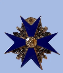 German Prussia Royal Officer Black Eagle Medal Malta Cross Wall Door Sticker Car - Picture 1 of 1