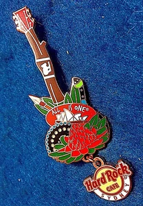 SYDNEY OPERA HOUSE ABORIGINAL WARATAH DIDGERIDOO KOALA GUITAR Hard Rock Cafe PIN - Picture 1 of 1