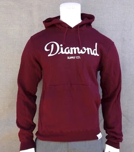 New Diamond Supply Co. Sudadera con capucha pulóver Champagne Script para hombre (pequeña) RMHD-206 - Imagen 1 de 2