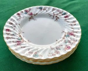 DE COLECCIÓN MINTON ANCESTRAL 4 PLATOS DE ENSALADA PORCELANA DE HUESO AÑOS 60 ROSA VERDE AZULADO COMO NUEVO GRATIS - Imagen 1 de 3