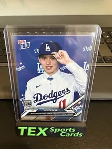 2025 Topps Now International Signing Introduced #OS16 Roki Sasaki DODGERS - Picture 1 of 3