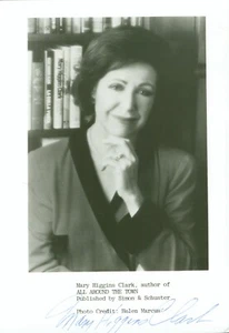 Mary Higgins Clark Signed Photo American Author Suspense Novels Autograph + COA - Imagen 1 de 2