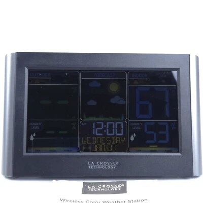 NO SENSOR La Crosse Technology Wireless Color Weather STATION C85845  V4  - Image 1 of 4