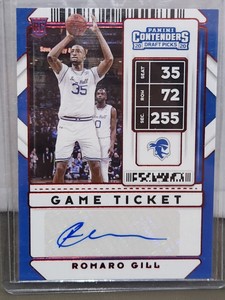 2020-21 Panini Contenders Draft Picks - Prospect Ticket 104  Romaro Gill Auto RC