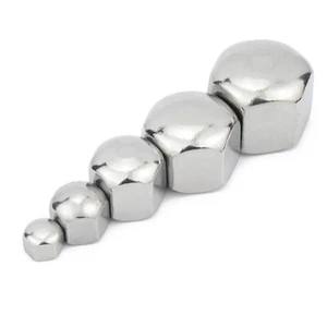 Hex Hat Nuts Low Shape Stainless Steel A2 DIN 917 M3M4M5M6M8M10M12M14M16M20 - Picture 1 of 16