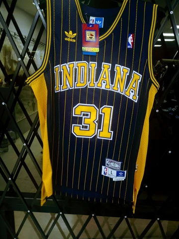 INDIANA PACERS Reggie Miller Jersey #31 Throwback Adult Sizes Cover