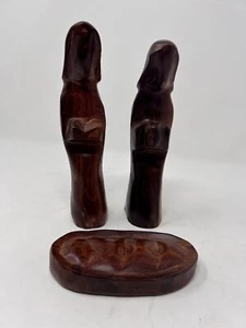 Handgeschnitztes Holz abstraktes Krippen-Set - Bild 1 von 6