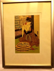 KITAGAWA UTAMARO  ESTAMPE ANCIENNE  1753 / 1806 - Picture 1 of 2