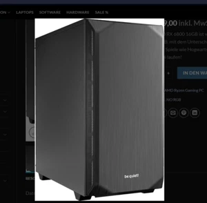 Leistungs starker gaming Pc 1080p Farbe: schwarz schlicht und einfach gehalten - Bild 1 von 6