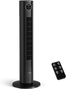 Tower Fan for Bedroom,90° Oscillating Fan with 12H Timer,37”Standing Fans - Picture 1 of 7