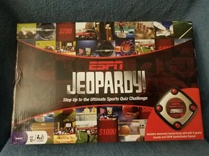 ESPN JEOPARDY GAME BY PRESSMAN AGES 12 & Up 3 - 5 Players Alex Trebek Brand New - Picture 1 of 7