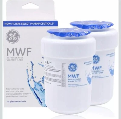 2 PACK GE MWF MWFP 46-9991 GWF Smartwater Genuine Refrigerator Water Filter - Image 1 of 4