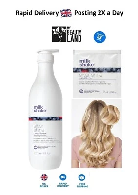 Milk_Shake Silver Shine Conditioner for Blonde or Grey Hair 1000ml/10ml - Choose - Image 1 of 4
