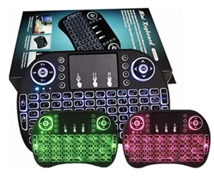 Mini teclado inalámbrico con mouse táctil. Retroiluminación LED - Imagen 1 de 1