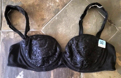 34B Vintage Lily of France Lined Front Close Full Coverage Underwire Bra 104747 - Image 1 of 4