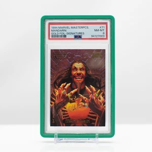 Marvel 1994 Marvel Masterpieces Mandarin Gold foil Signatures #71 PSA 8 - Picture 1 of 4
