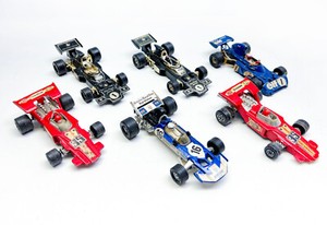 Vintage Matchbox Corgi F1 racing cars x6 John Player Special Surtees Tyrell
