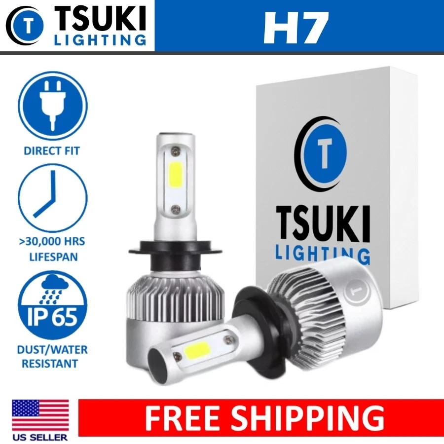 TSUKI FC H7, 1999-2016 Porsche Boxster LED Headlight Bulbs, Low-Beam 6000K - Image 1 of 4