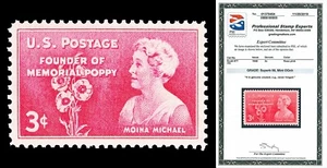 Scott 977 1948 3c Moina Michael Issue Mint Graded Superb 98 NH with PSE CERT - Picture 1 of 1