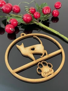 PERSONALISED BENGAL CAT CHRISTMAS BAUBLE ORNAMENT | HANGER | DOCORATION | XMAS | - Picture 1 of 1