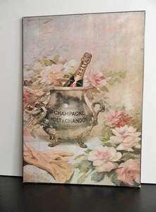 TABLEAU IMPRESSION MODERNE MAX CREMNITZ PARIS CHAMPAGNE MOET&CHANDON VINTAGE - Picture 1 of 4