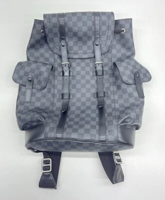 Louis Vuitton - Christopher MM Backpack - N41379– Damier Graphite Canvas - USED - Image 1 of 4
