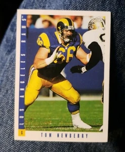 1993 Score Football Card #376 Tom Newberry - Los Angeles Rams  - Picture 1 of 2