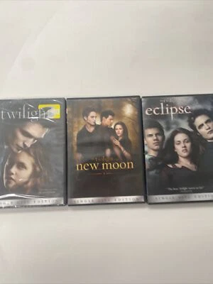 Twilight DVD Movie set. Includes Twilight, New Moon And Eclipse DVDs - Image 1 of 4